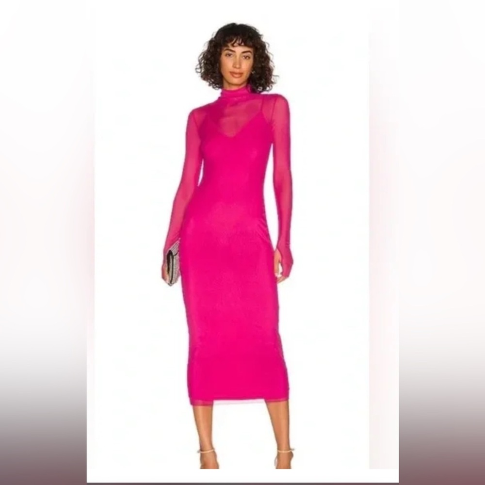 AFRM Shailene Dress in Fuchsia